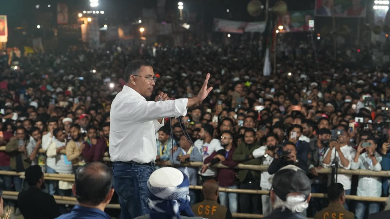 Vote conspiracy still alive, Tarique warns in Brahmanbaria rally