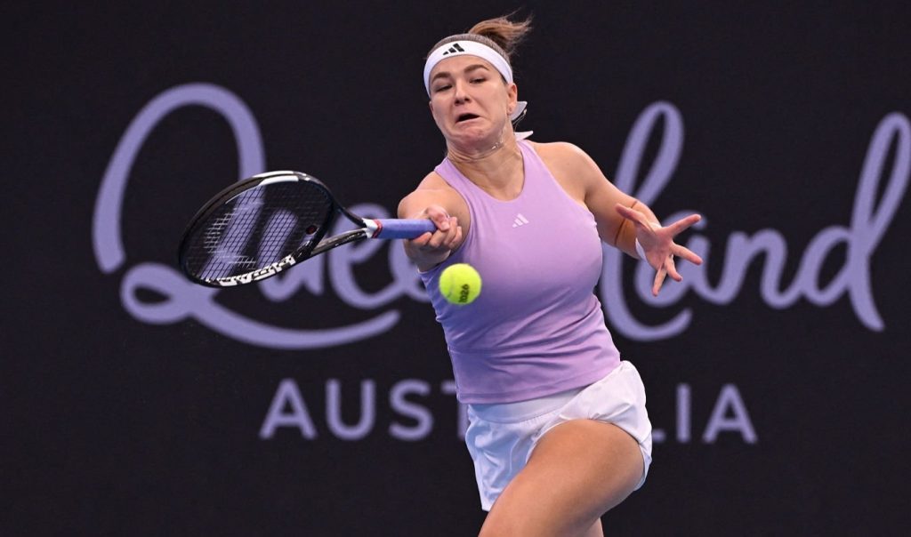 Sabalenka beats Muchova to reach third straight Brisbane final Sabalenka Brisbane title