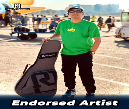 Guitarist Antu Dash becomes first Bangladeshi endorsed artist of Real Mission Guitarist Antu Dash