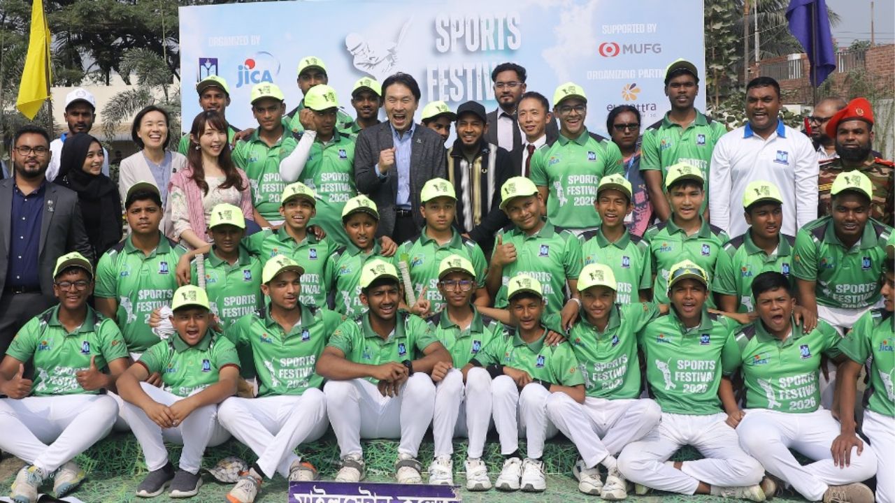JICA holds sports festival for Milestone students’ trauma recovery
