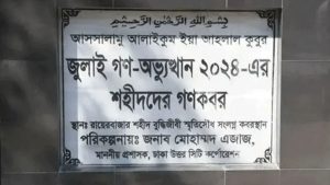 Identities of 8 July uprising martyrs confirmed unknown July martyrs