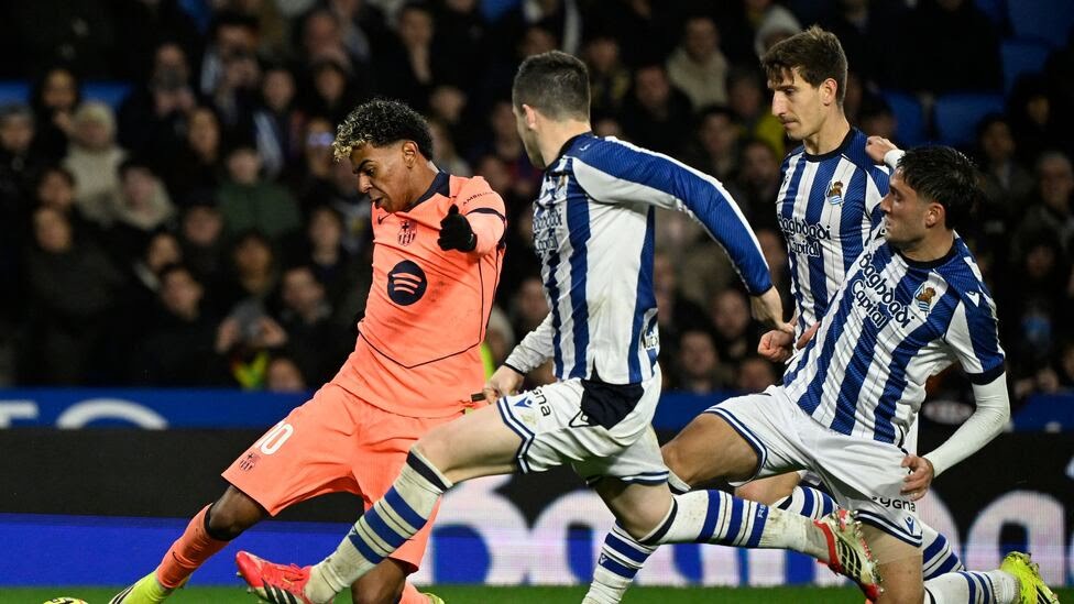 Barcelona stunned as Real Sociedad win 2-1 in La Liga thriller