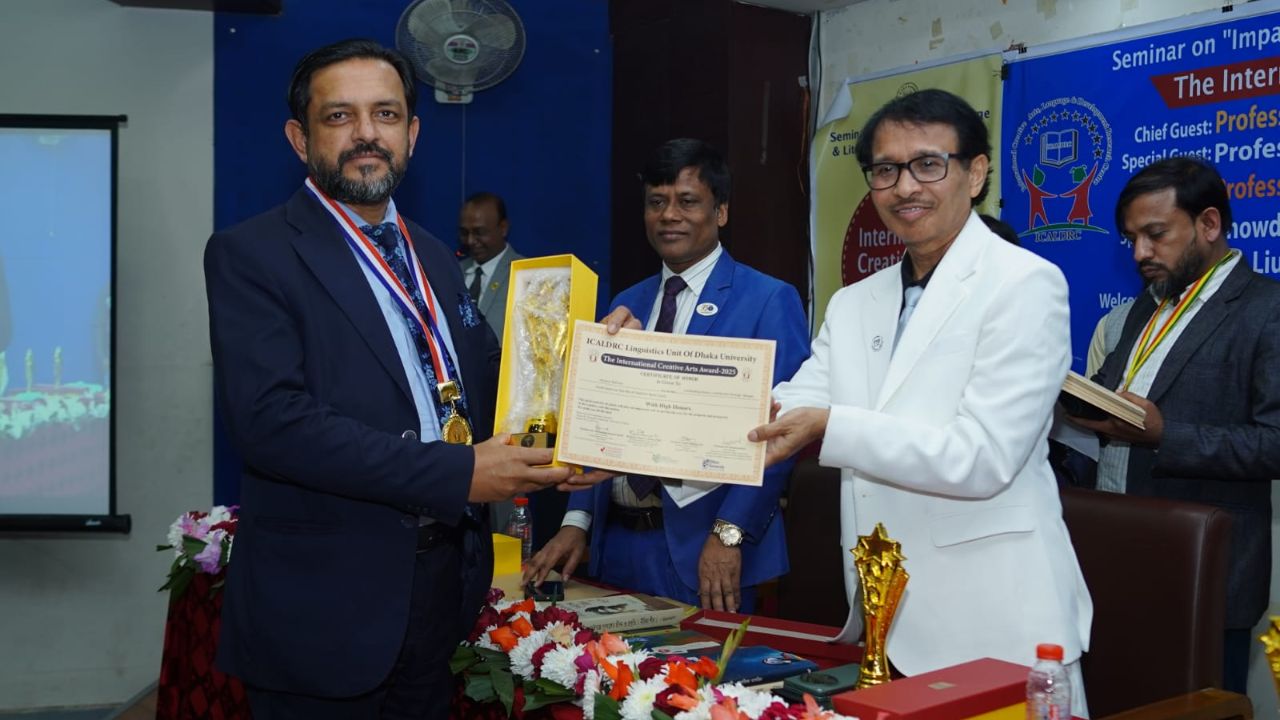 Ashanur Rahman wins International Creative Arts Award 2025
