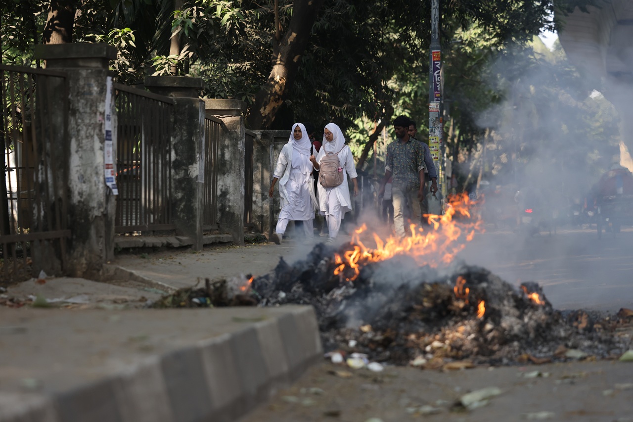 Waste burning in Bangladesh