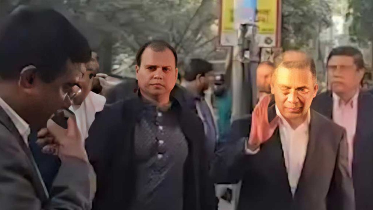 Tarique takes a quiet walk to office
