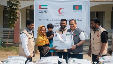UAE winter aid Korail fire victims