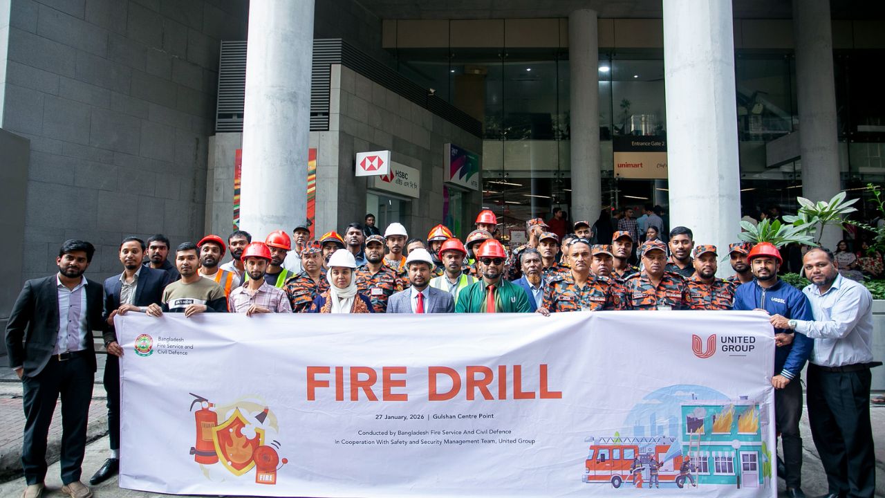 United City Twin Tower Developers conduct fire drill