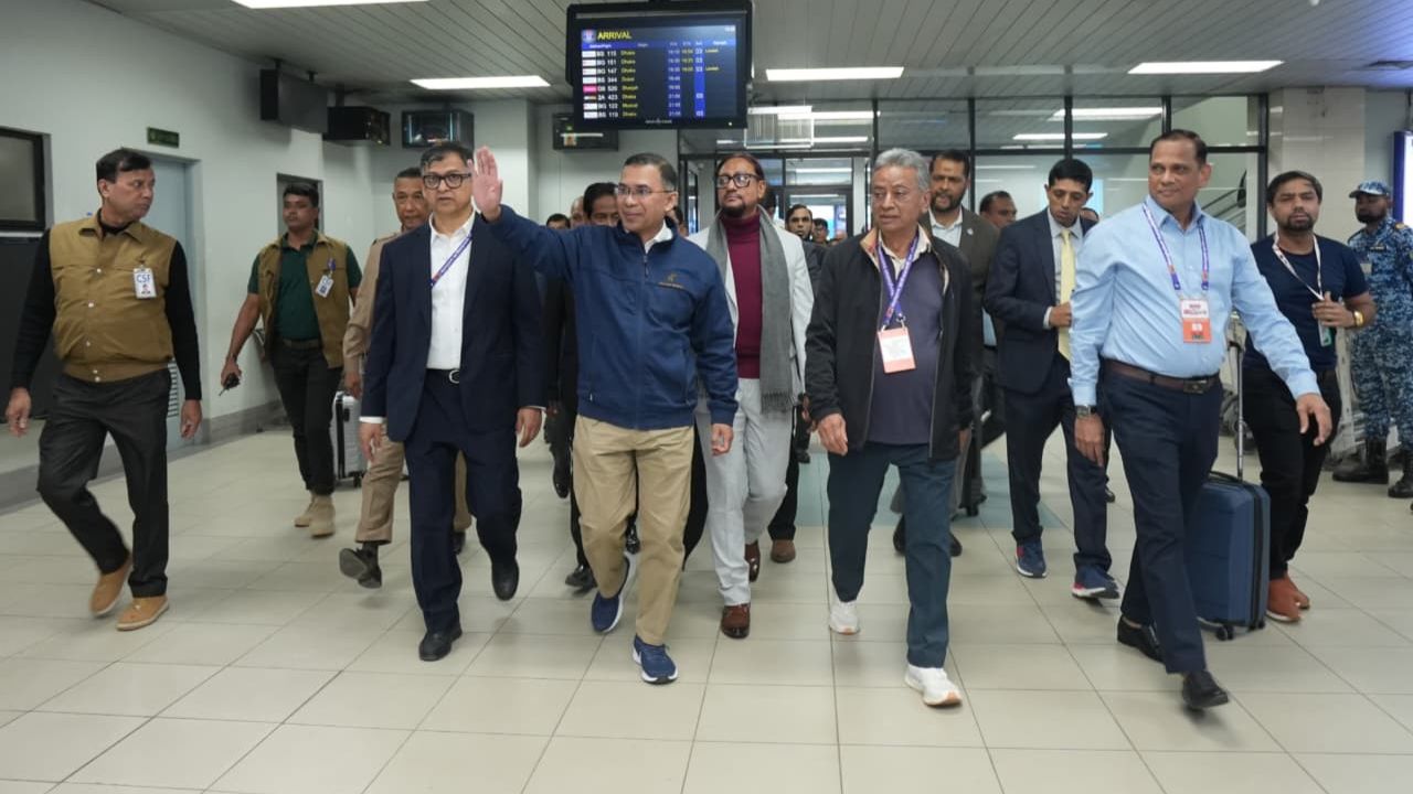 Tarique Rahman arrives in Chattogram