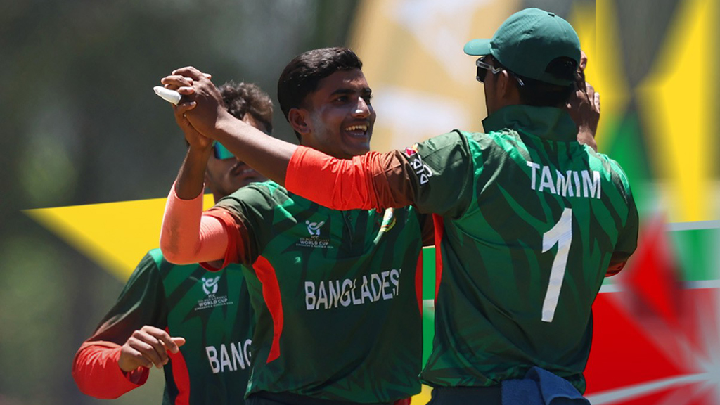 Bangladesh under-19s cruise into super six with dominant win over USA