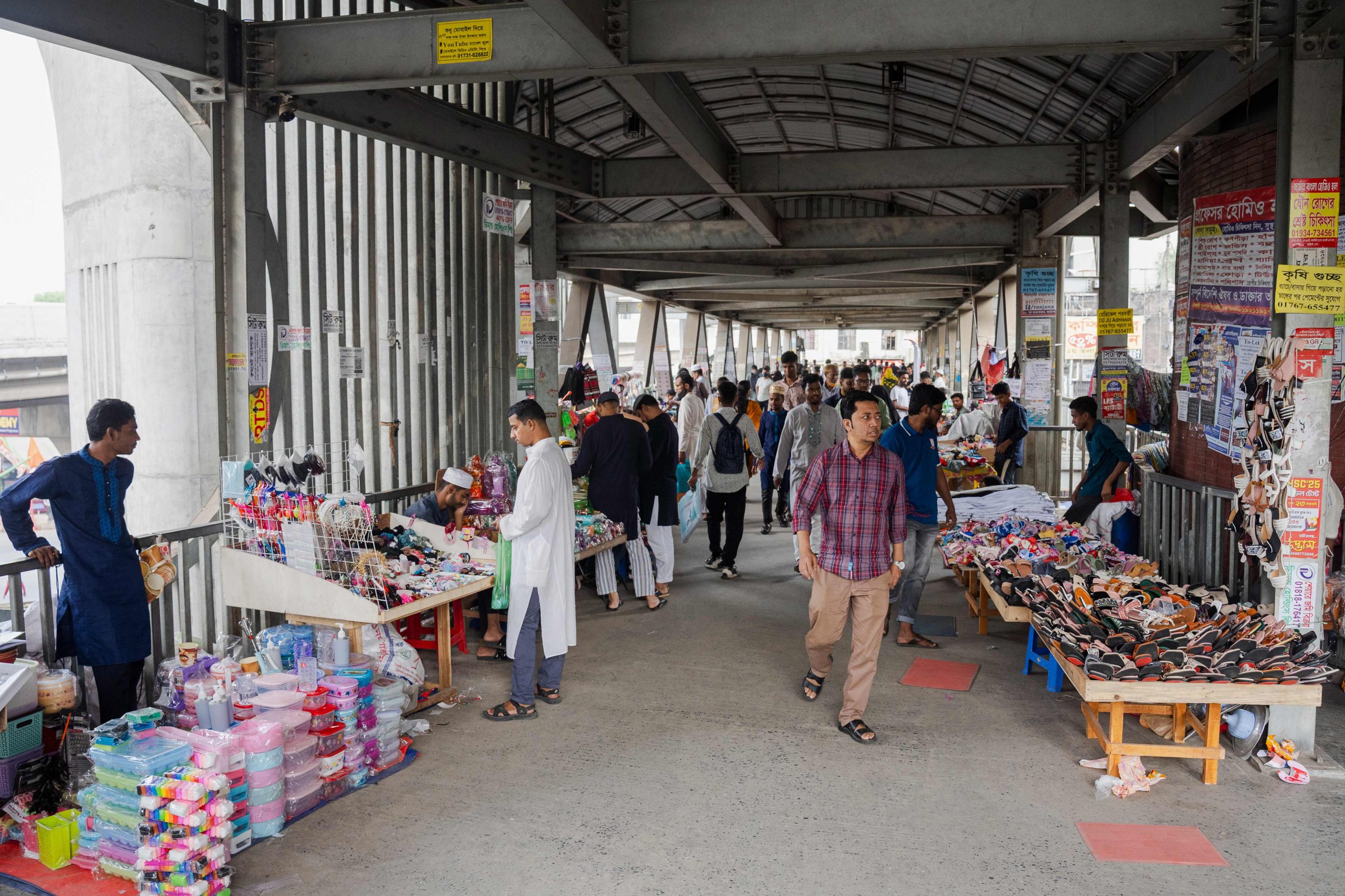 Bridges become bazaars