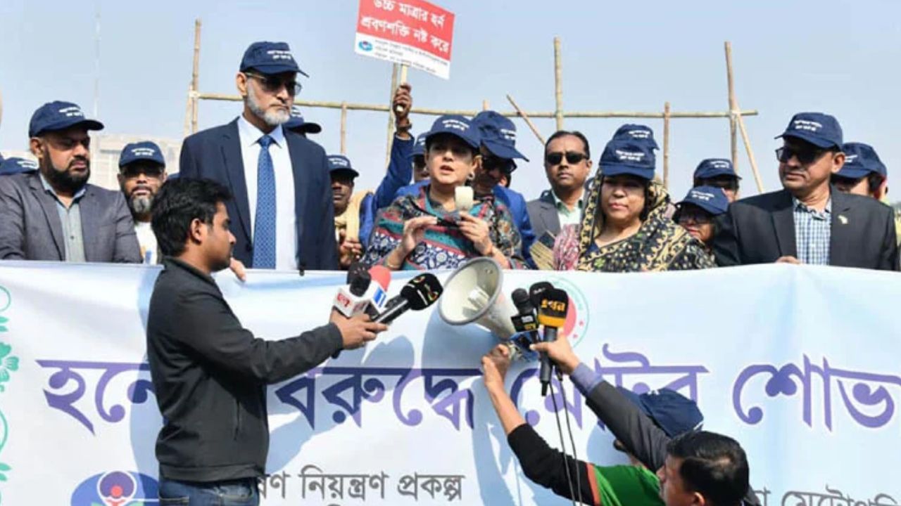 Rizwana urges end to unnecessary honking to curb noise pollution