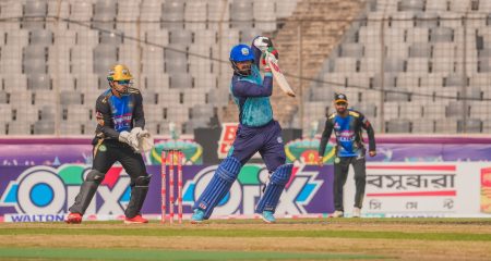Noakhali Express set Rangpur Riders 173 in BPL after Eisakhil century Hassan Eisakhil