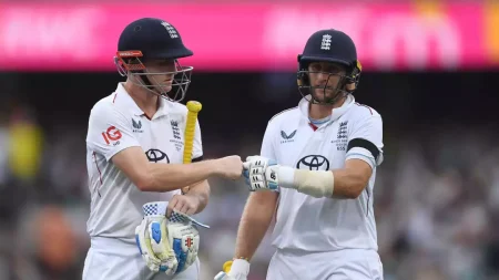Root, Brook revive England as weather halts final Ashes Test early Harry Brook (left) and Joe Root in Ashes fifth test