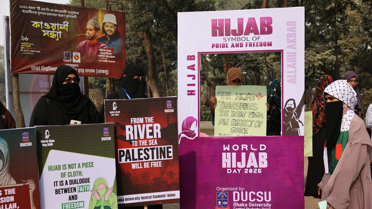 DUCSU observes World Hijab Day