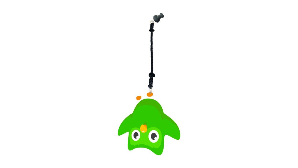 Duolingo hanging on the line Duolingo