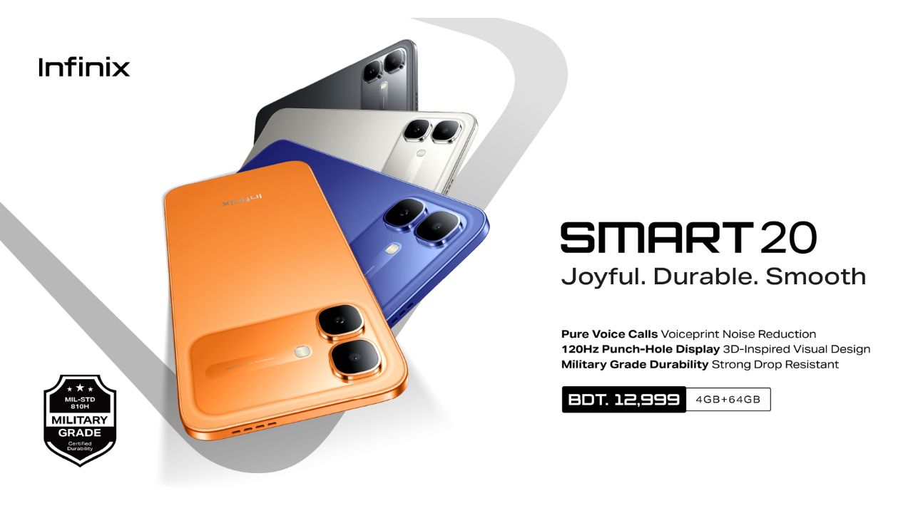 Infinix launches Smart 20 at Tk12,999