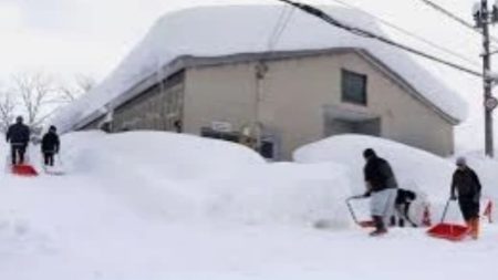 Japan snowfall