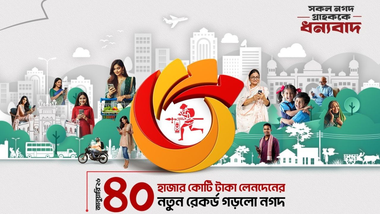 Nagad transactions hit monthly record high