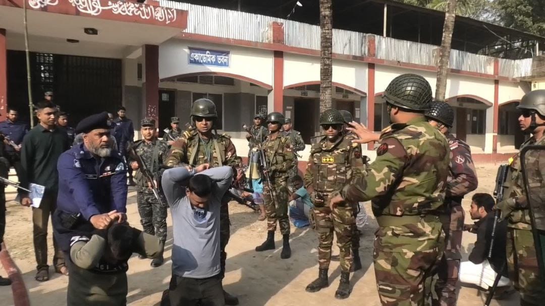 Integrated drill of all forces held in Lalmonirhat ahead of polls