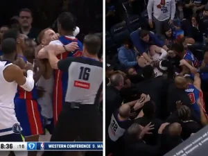 Pistons vs Hornets brawl