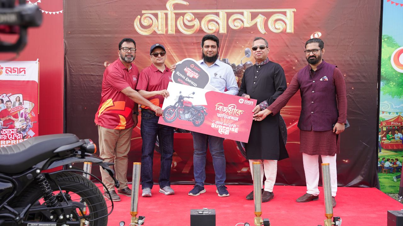 Cumilla’s Noman Wins Royal Enfield as Nagad Campaign Mega Prize