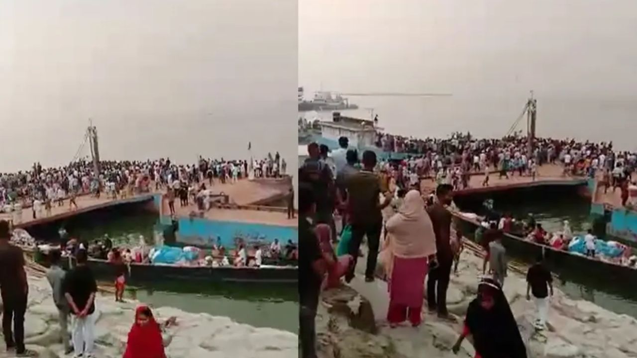 Bus plunges into Padma in Daulatdia