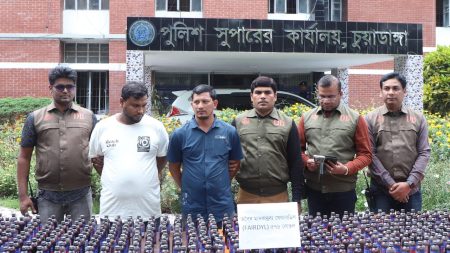 2 arrested with 576 bottles drug busted in Chuadanga