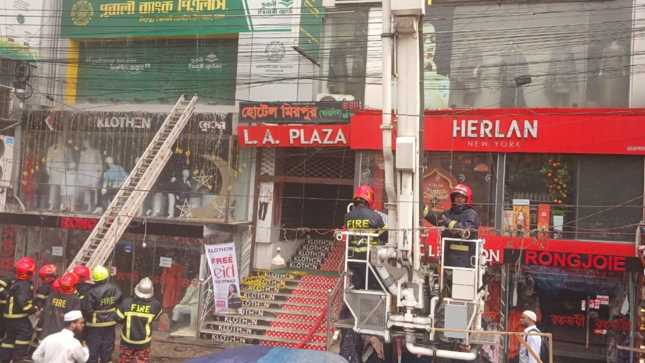 Fire breaks out in multi-storey building in Mirpur-2
