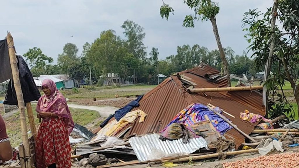 Hailstorm causes widespread damage in Lalmonirhat