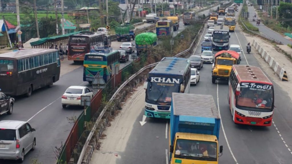 Jamuna Bridge Eid traffic