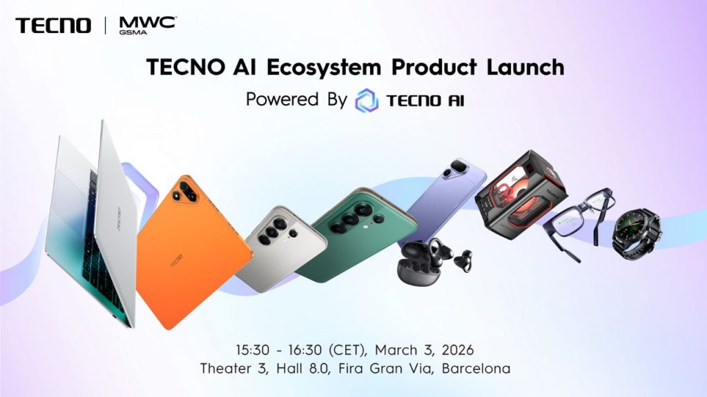 TECNO showcases AI ecosystem, modular tech at MWC 2026 TECNO