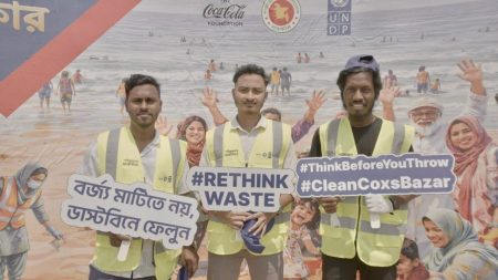 UNDP campaign clears 1.1 tonnes of beach waste UNDP