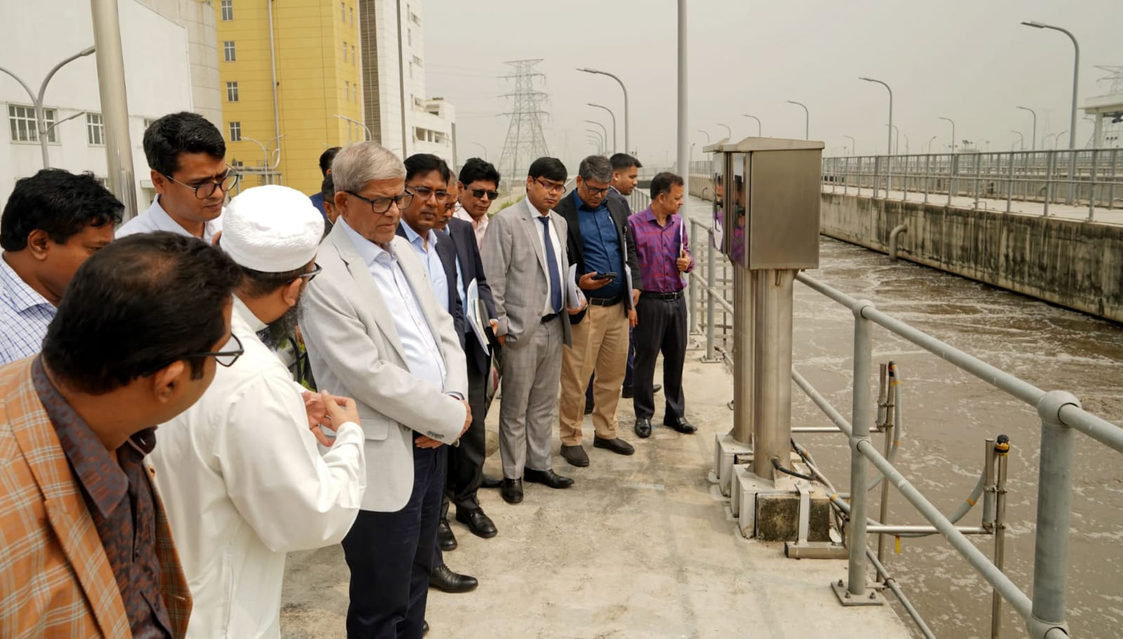 Mirza Fakhrul inspects development activities at Dasherkandi Sewage Treatment Plant