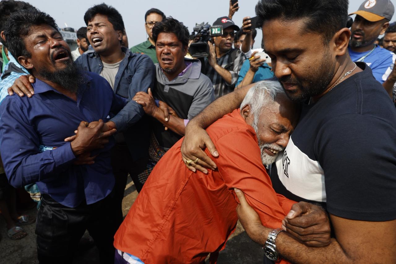 relatives are mouring as Daulatdia tragedy Death toll rises