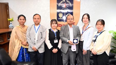 Japanese delegation meets DU VC Japanese delegation meets DU VC