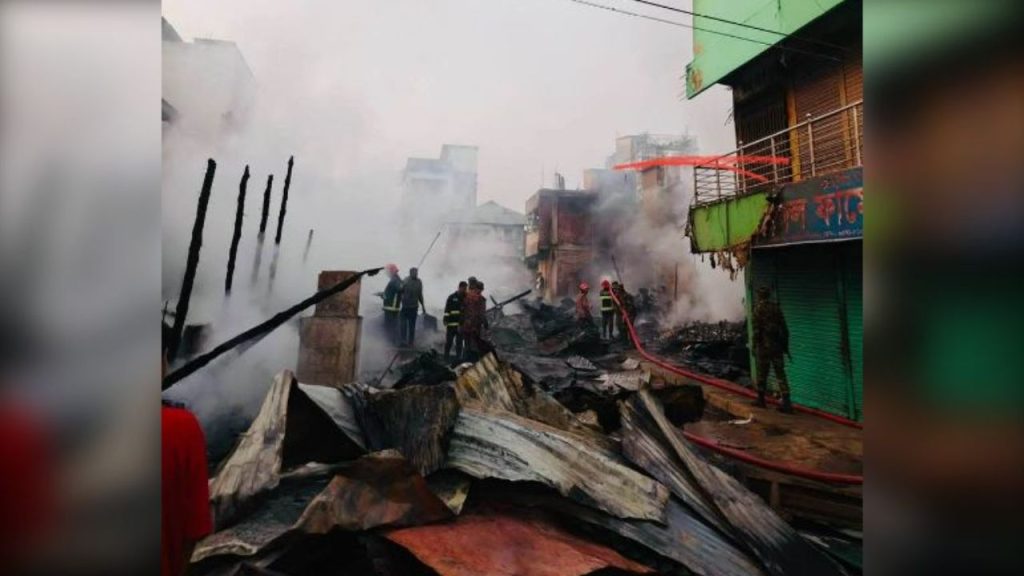Over 35 shops gutted in Khagrachhari