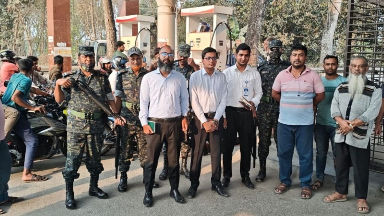 Mobile court drives at Rajbari filling stations
