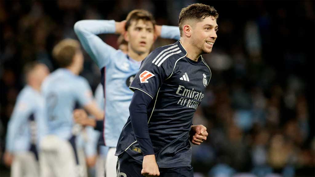 Valverde’s stoppage-time strike gives Real Madrid dramatic win at Celta Vigo