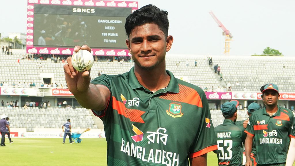 Nahid Rana nominated for ICC Player of the Month Bangladesh bowlers ICC rankings
