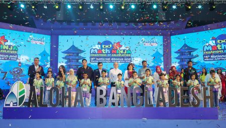 3,400 students join ALOHA mental arithmetic contest ALOHA mental arithmetic contest