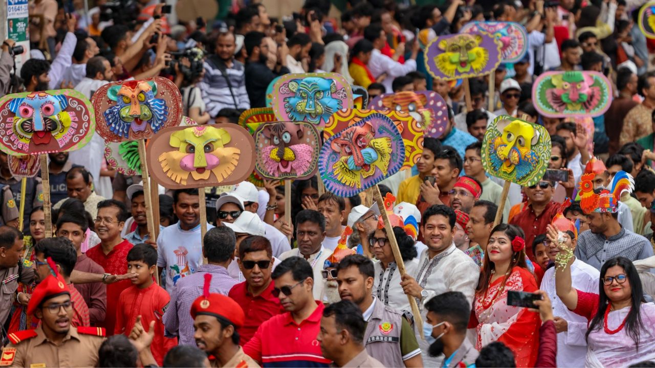 Baishakhi Shobhajatra blends motifs, music and message of unity