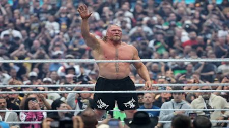 Brock Lesnar retires at WM 42