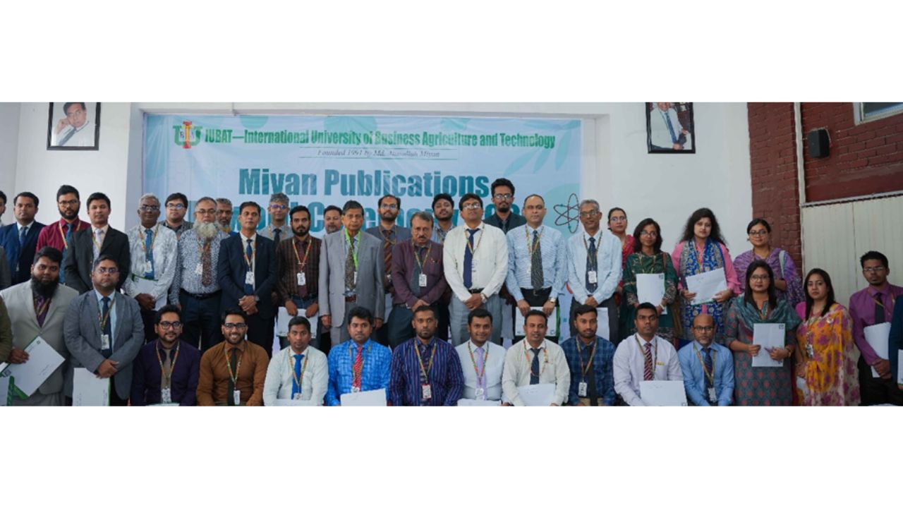 IUBAT honours 176 researchers at Miyan Publication Reward 2026