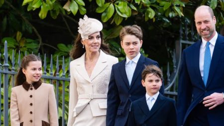 royal family gathered Sunday