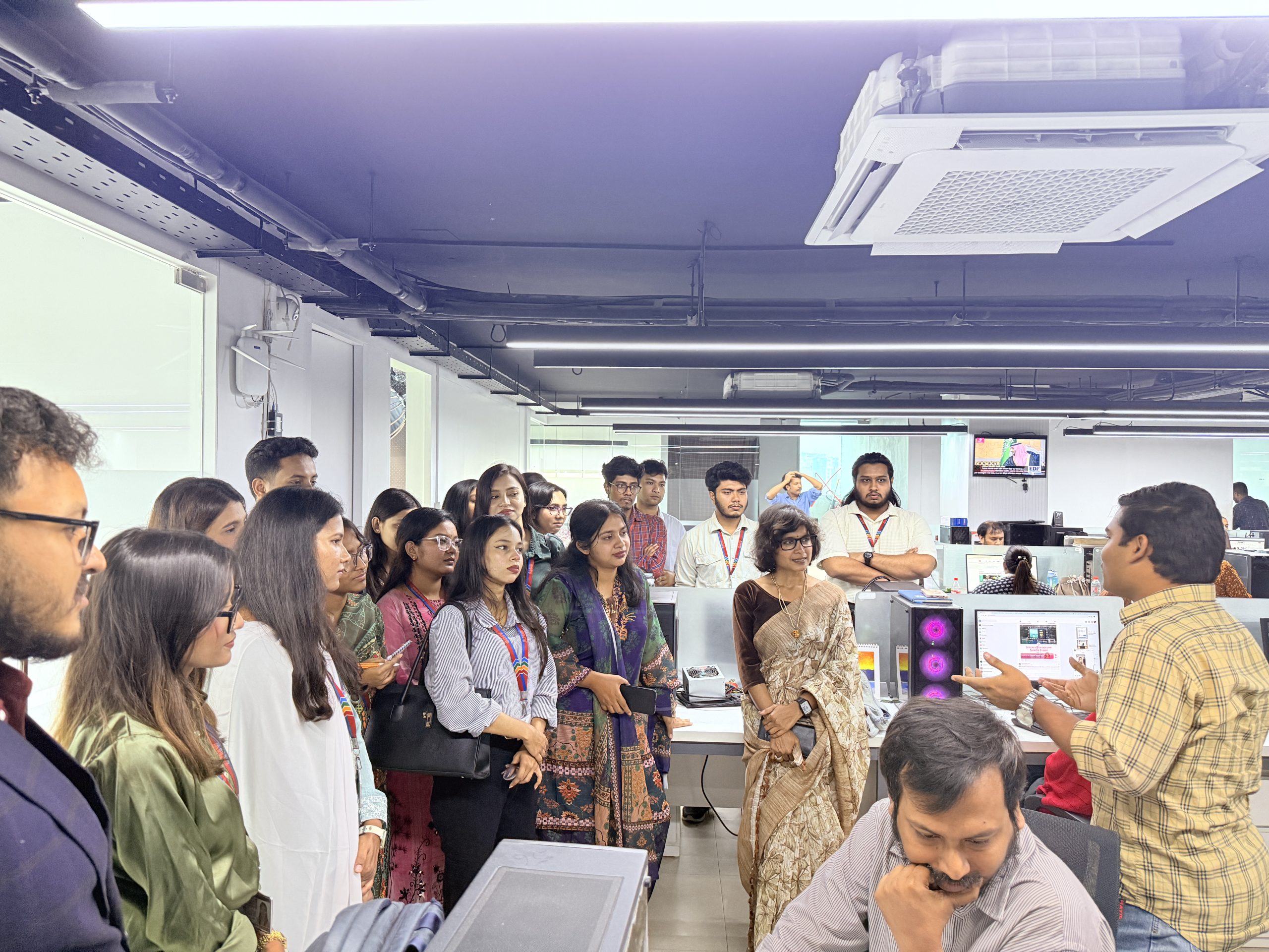 AIUB Journalism students