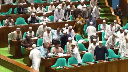 Opposition walks out of parliament