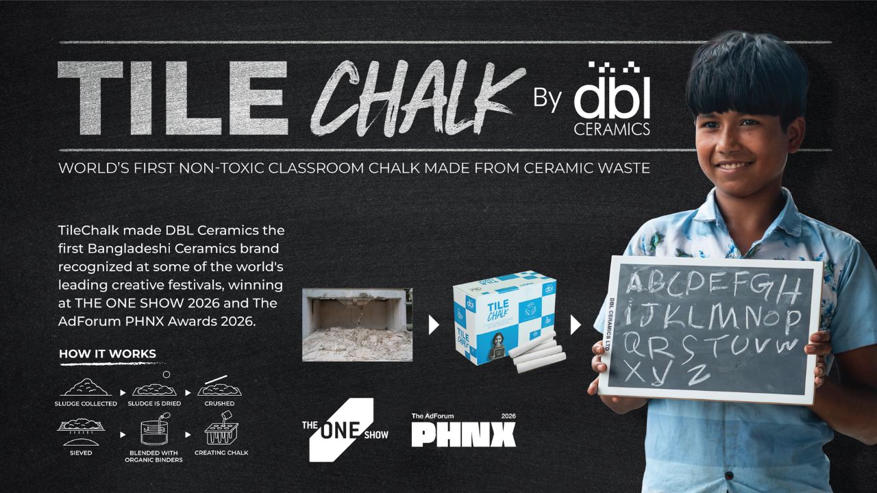 TileChalk by DBL Ceramics wins Merit Awards at The One Show