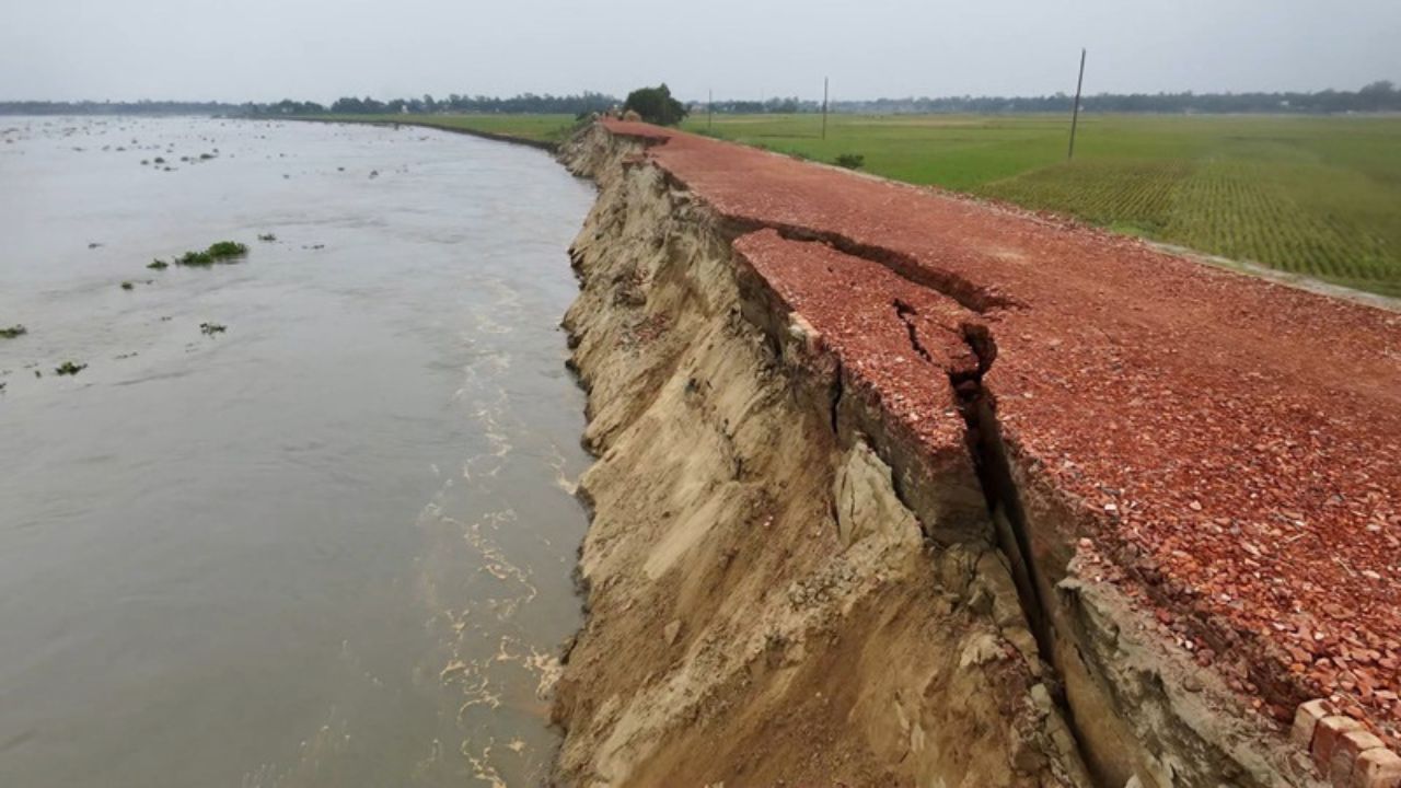 River erosion: Key haor road in Kishoreganj crumbles