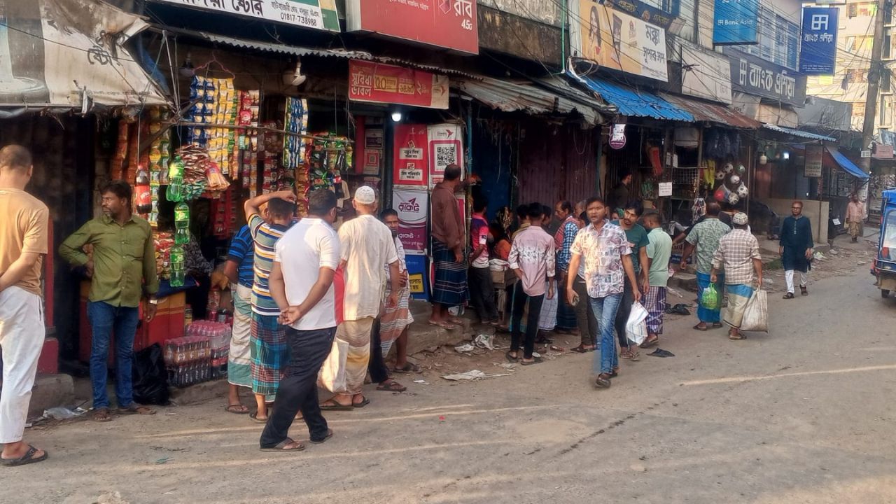 A different scene: Sacrificial beef sold by the kg across Ctg