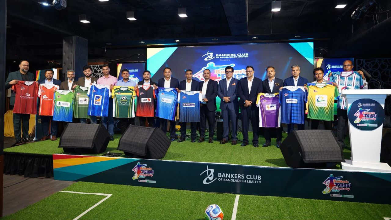 Bankers’ Futsal Championship jerseys, trophies unveiled